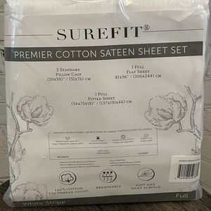 Sure fit full sheet set
